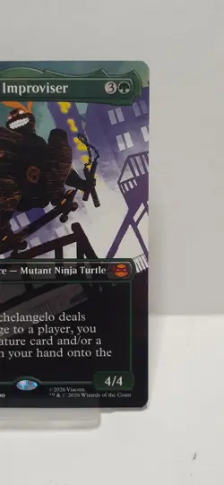 MICHELANGELO, IMPROVISER (BORDERLESS) - TEENAGE MUTANT NINJA TURTLES MTG 0219 - Image 3