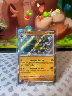 Lucario - 174/091 - Paldean Fates - Baby Shiny Rare Pokemon Card TCG NM #2 - Image 1