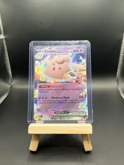 Pokemon TCG Clefable ex Sv03: Obsidian Flames 082/197 Holo Double Rare - Image 1