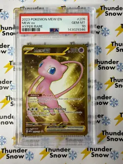 Mew ex #205 Hyper Rare Mew 151 2023 Pokemon PSA 10 143029346 - Image 1