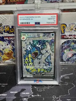 Pokemon Scarlet &Violet Base Set PSA 10 Gyarados ex #225 💧 - Image 1