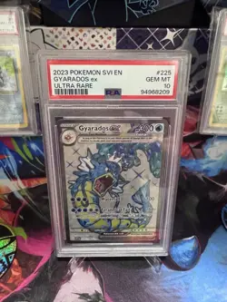 Pokemon TCG Ultra Rare Gyarados EX 225/198 Scarlet & Violet Base PSA 10 - Image 1
