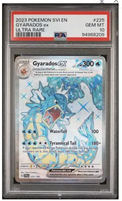 Pokemon TCG Ultra Rare Gyarados EX 225/198 Scarlet & Violet Base PSA 10 - Image 2