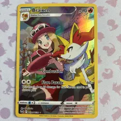Pokemon Card- Braixen TG01/TG30- Silver Tempest Trainer Gallery- NM Condition - Image 1
