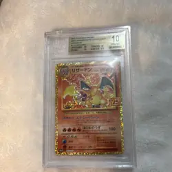 Pokemon Charizard Unnumbered Promo Holo Japanese Card 001/025 BGS 10 2021 - Image 1