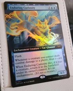 MTG Enduring Curiosity (Extended Art) Foil DSK 0371 Near Mint - Image 1
