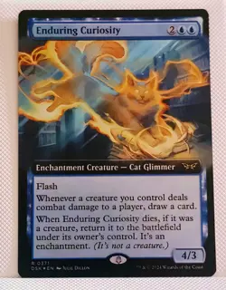MTG Enduring Curiosity (Extended Art) Foil DSK 0371 Near Mint - Image 2
