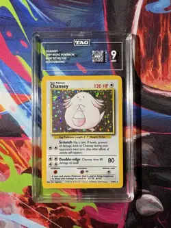 Tag 9 Chansey Base Set Holo #3 English Pokemon Card - Image 1