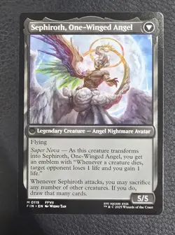 Sephiroth Fabled Soldier/One Winged Angel Final Fantasy Magic the Gathering - Image 2