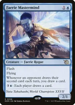 Faerie Mastermind x1 March of the Machine MTG Magic the Gathering Blue Faerie - Image 1