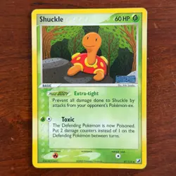 Shuckle 47/115 Reverse Holo Uncommon Unseen Forces Pokemon Card - Image 1
