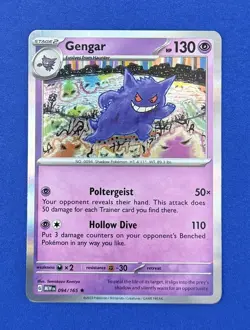 Gengar 094/165 SV: MEW EN-151 Holo Rare Pokemon Card - Image 1