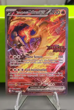 Pokemon TCG Team Rocket’s Moltres EX 229/182 SV: Destined Rivals Stamped - Image 1