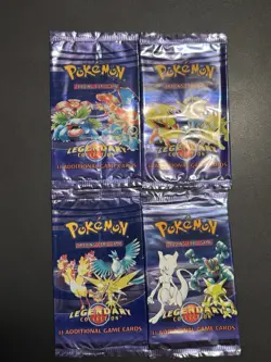 Pokemon Legendary Collection Booster Pack Wrapper Artset EMPTY/OPENED! All 4! - Image 3