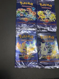 Pokemon Legendary Collection Booster Pack Wrapper Artset EMPTY/OPENED! All 4! - Image 5
