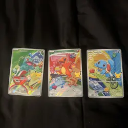 Pokemon TCG First Partner Illustration Collection 1st Generation Kanto Starters - Image 1