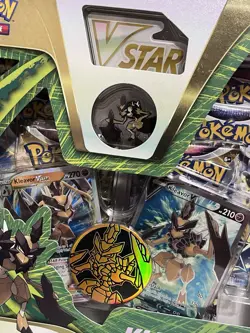 Pokemon TCG - Kleavor VSTAR Premium Collection New Factory Sealed 6 Boosters 820650851254 - Image 2