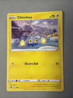 Pokemon TCG * PROMO * McDonald's Collection 2022 * 8/15 Chinchou * Non-Holo - Image 1