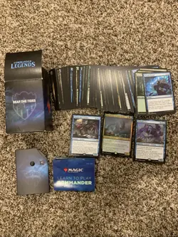 MTG Reap The Tides Commander Legends Precon Deck Opened - Not Played - Image 1