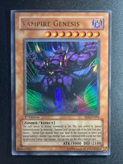Yu-Gi-Oh! Vampire Genesis SD2-EN001 Ultra Rare 1st Edition [NM] YuGiOh - Image 1