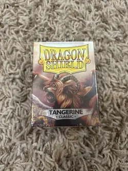 Dragon Shield 100 Standard Card Sleeves Tangerine Classic - Image 1