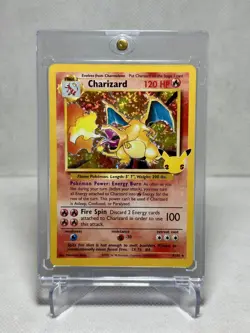 Charizard Holo 4/102 Pokemon TCG 25th Anniversary Celebrations Card RAW N/M - Image 1