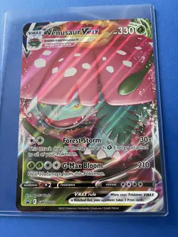Venusaur VMAX SWSH102 JUMBO Black Star Promo Pokemon Card Oversized - Image 1