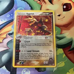 Pokemon TCG Team Magma's Aggron Holo Rare Card 7/95 - Image 1
