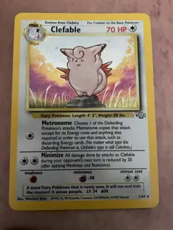 Pokemon Card Clefable HOLO Jungle 1/64 - Image 1