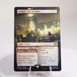 Midgar, City of Mako Borderless 313 Foil MTG Final Fantasy FIN NM - Image 1