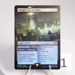 Midgar, City of Mako Borderless 313 Foil MTG Final Fantasy FIN NM - Image 2