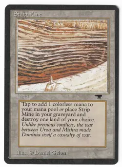 ►Magic-Style◄ MTG - Strip Mine (tower) - Antiquities - NM/NM- - Image 1