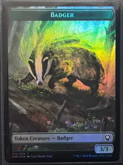 MTG Dominaria United Badger/Bird Token Foil - Image 1
