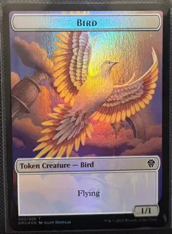 MTG Dominaria United Badger/Bird Token Foil - Image 2