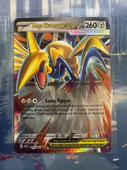 Pokemon Mega Skarmory EX Full Art Double Rare Holo 055/088 Steel 260 HP EN - Image 1