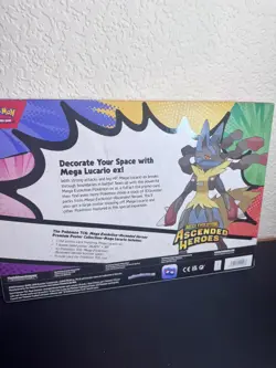 Pokemon TCG Ascended Heroes Premium Poster Collection Mega Lucario NEW Sealed - Image 4