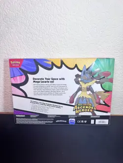 Pokemon TCG Ascended Heroes Premium Poster Collection Mega Lucario NEW Sealed - Image 5