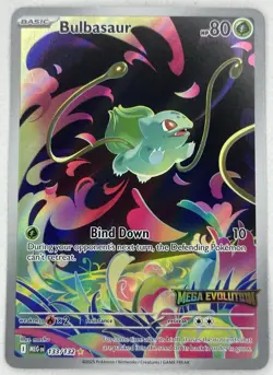 Pokemon TCG Bulbasaur Mega Evolution Promo Special Art Rare Stamped - Image 1