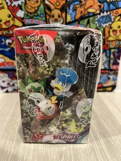 Pokemon Scarlet and Violet Base Set Booster Box 36 packs Sealed #2 (small tear) - Image 2