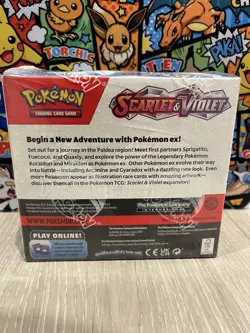 Pokemon Scarlet and Violet Base Set Booster Box 36 packs Sealed #2 (small tear) - Image 4