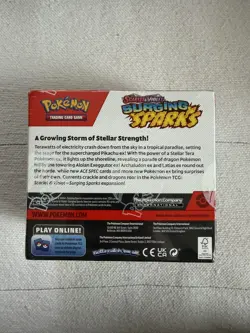 Pokemon Surging Sparks Booster Box (36 Packs) - New (TINY TEAR SEE PHOTOS) - Image 2