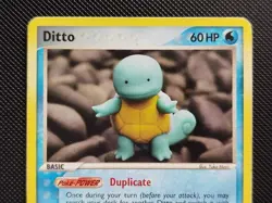 (MP) Ditto Squirtle 64/113 2005 EX Delta Species Regular Pokemon Card Yuka Morii - Image 3