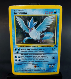 Pokemon Fossil Articuno 2/62 Holo Card 1999 TCG MP - Image 1