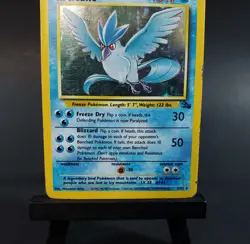 Pokemon Fossil Articuno 2/62 Holo Card 1999 TCG MP - Image 4