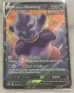Galarian Slowking V 099/198 Ultra Rare SWSH06: Chilling Reign Pokemon Card - Image 2