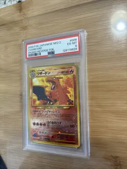 Pokemon Cards PSA 6 EX-MT Charizard Promo Rev Foil Neo 2 2000 Ultra Rare #006 - Image 4