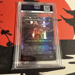 MTG FINAL FANTASY SEPHIROTH CHARACTER BORDERLESS FOIL #0382 PSA 10! - Image 2