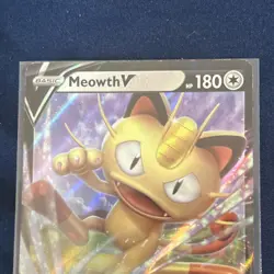 Pokemon Meowth V Promo Holo Card S-P Sword & Shield 028/S-P 180 HP - Image 3