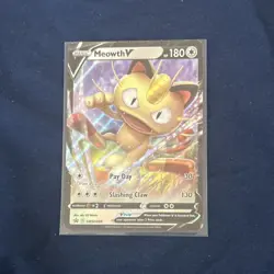 Pokemon Meowth V Promo Holo Card S-P Sword & Shield 028/S-P 180 HP - Image 5