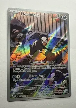 Houndour 204/197 Obsidian Flames Holo Pokemon Card Illustration Pack Fresh - Image 2